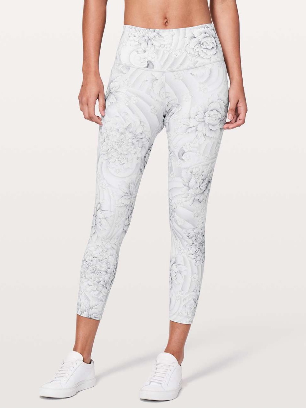 095. Lululemon Wunder Under Hi-Rise 7/8 Tight *25" Twine White size 4 EUC - Picture 5 of 14